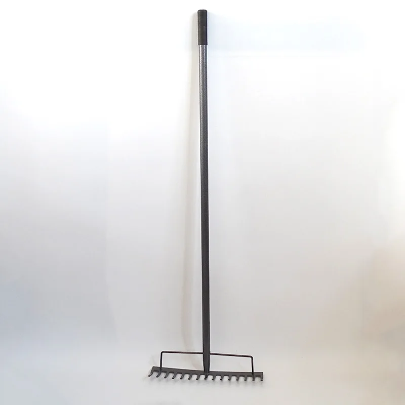 metal handle  steel garden rake 14 teeth farming rakes bow rake