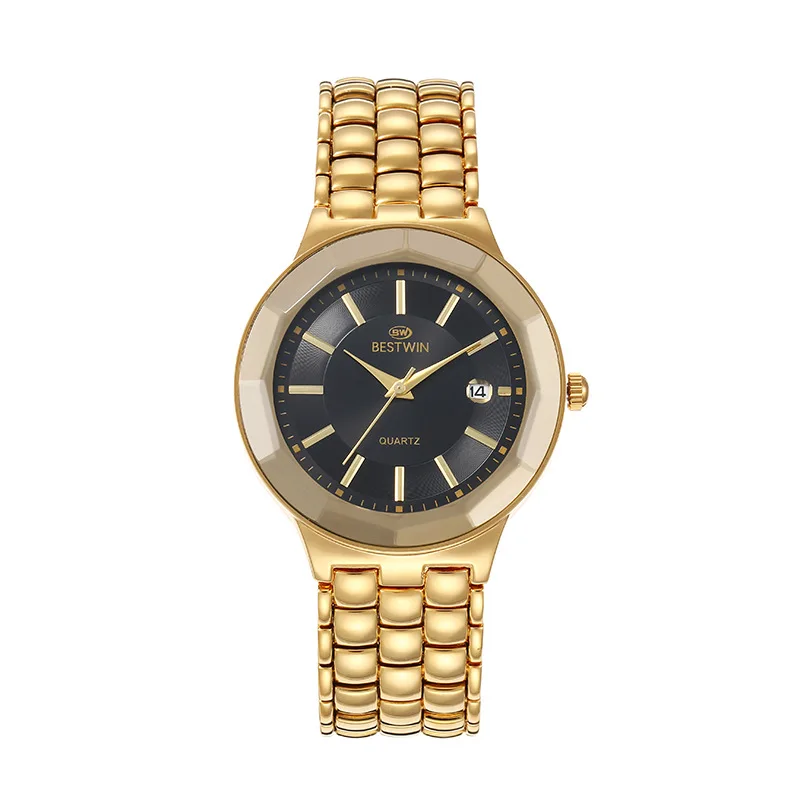 BESTWIN 922 fashion men quartz watch luxury wrist watch fashion waterproof business sport watches stainless steel