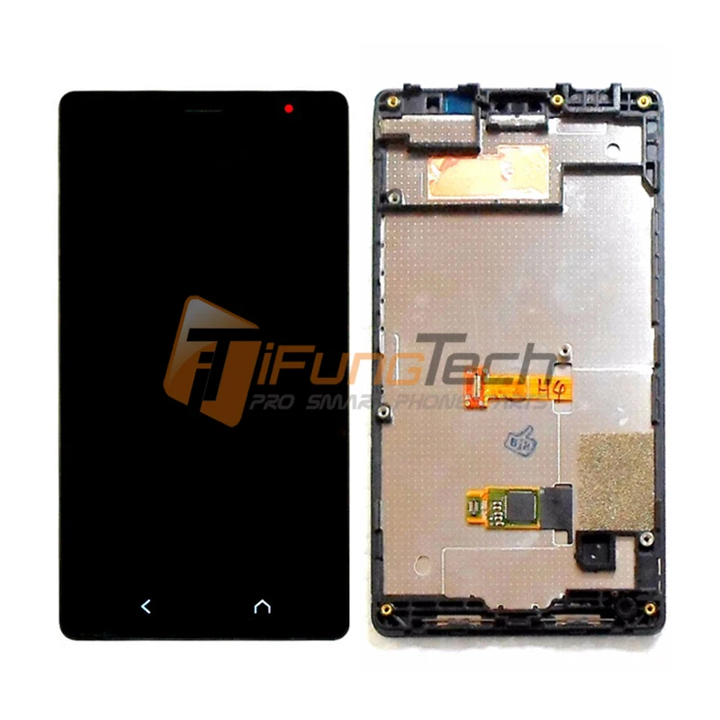 For Nokia X2 LCD With Frame Dual SIM Replacement Touch Screen Digitizer Assembly For Nokia X2 X2DS RM-1013 LCD