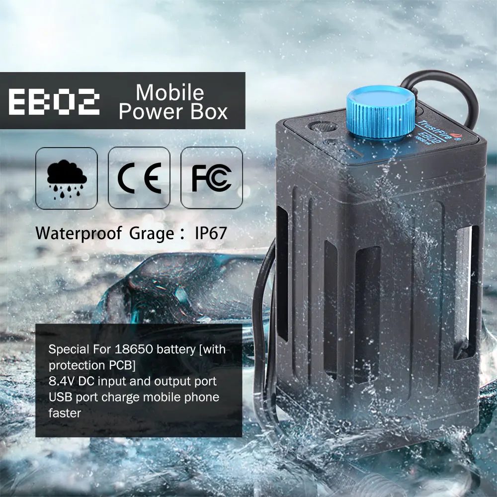 TrustFire EB02 литий-ионный аккумулятор 4*18650 для велосипедной