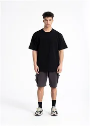 Short sleeve Japanese solid color T-shirt for men