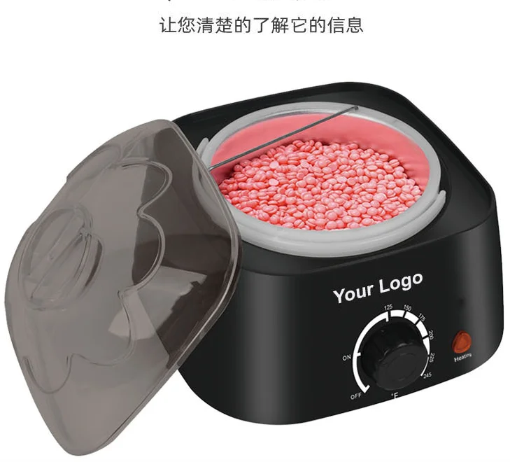 hair removal wax melt machine paraffin wax heater 500cc ABS plastic pink black for body spa