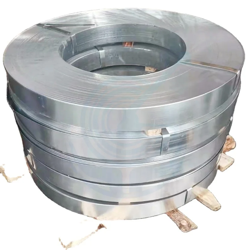 0932 galvanized steel strapping oscillated wound metal strapping band packing steel strip jumbo zinc coated heavy duty