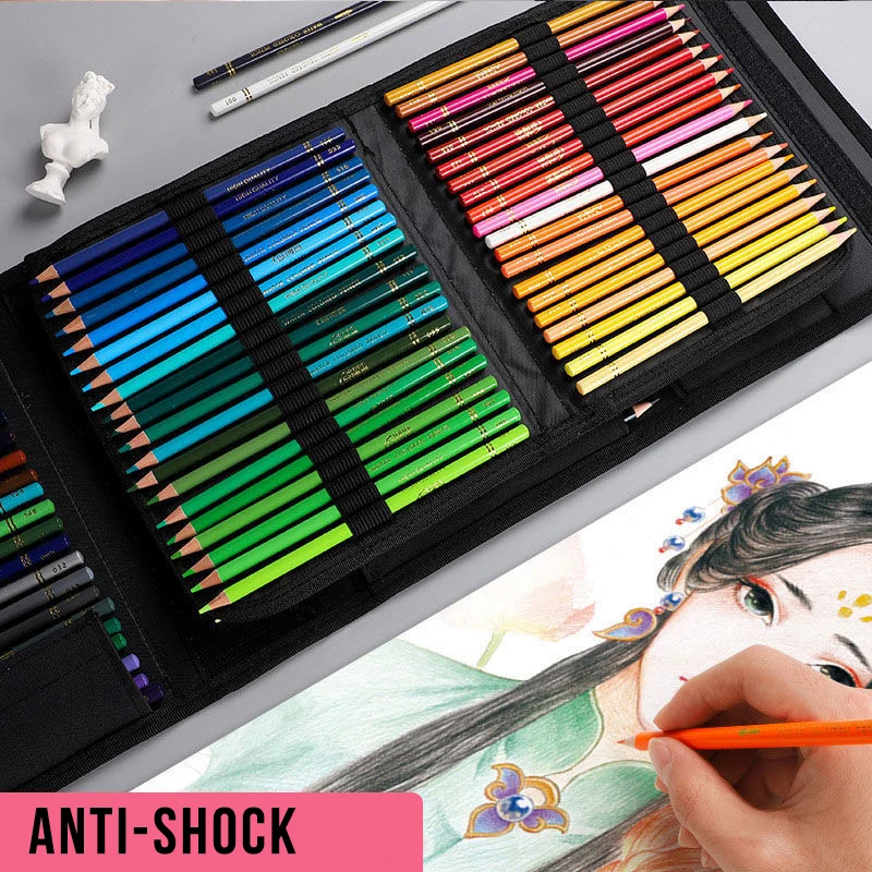 customized pencil set bag professional art painting pencil graphite pencil set bag