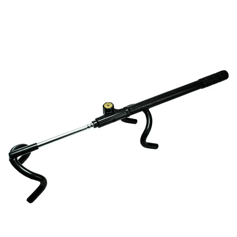 Car steering wheel anti-theft lock U-shaped lock retractable and adjustable mechanical self-defense anti-theft lock