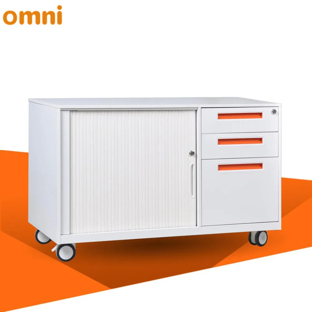 3 layer sliding door filing storage cabinet