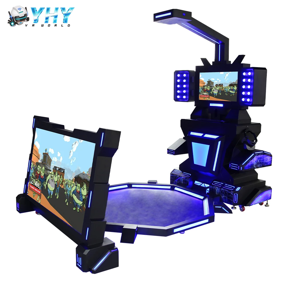 YHY 65 Inches Screen Over 60 Games Play Station Vr Machine 9D Virtual Reality Shooting Dance Music Game Machine Vr Stand