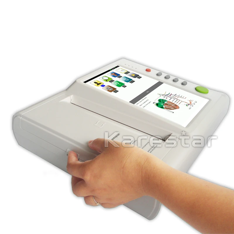 Цифровой Электрокардиограф vet 12 каналов ekg машина свинец ecg