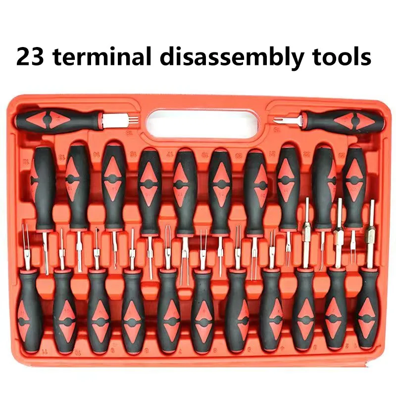 23 piece set of high-quality universal disassembly tools, electrical terminal release kit, vehicle tools