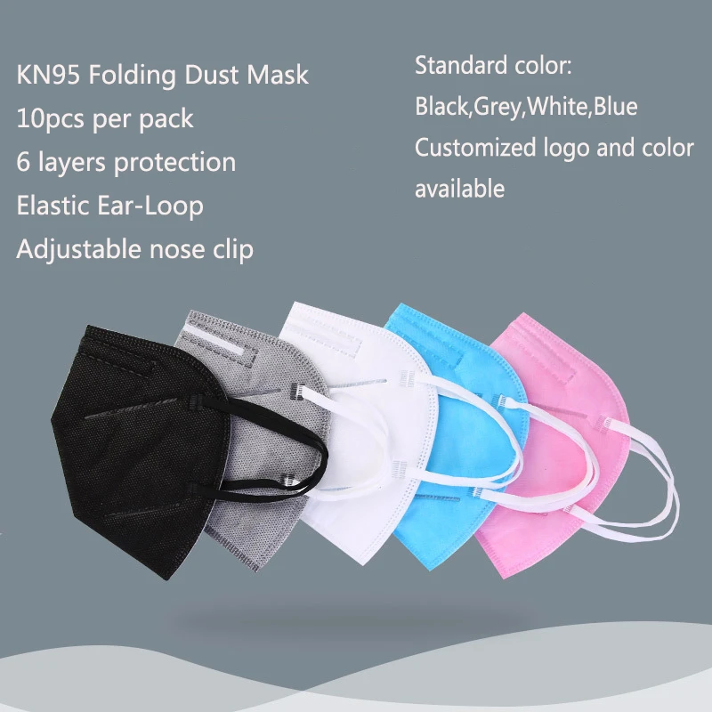 Disposables KN95 Face Mask CE EN149 Certified Anti-dust FFP2 NR D Disposable Industrial Respirator Dust FFP2-Mask