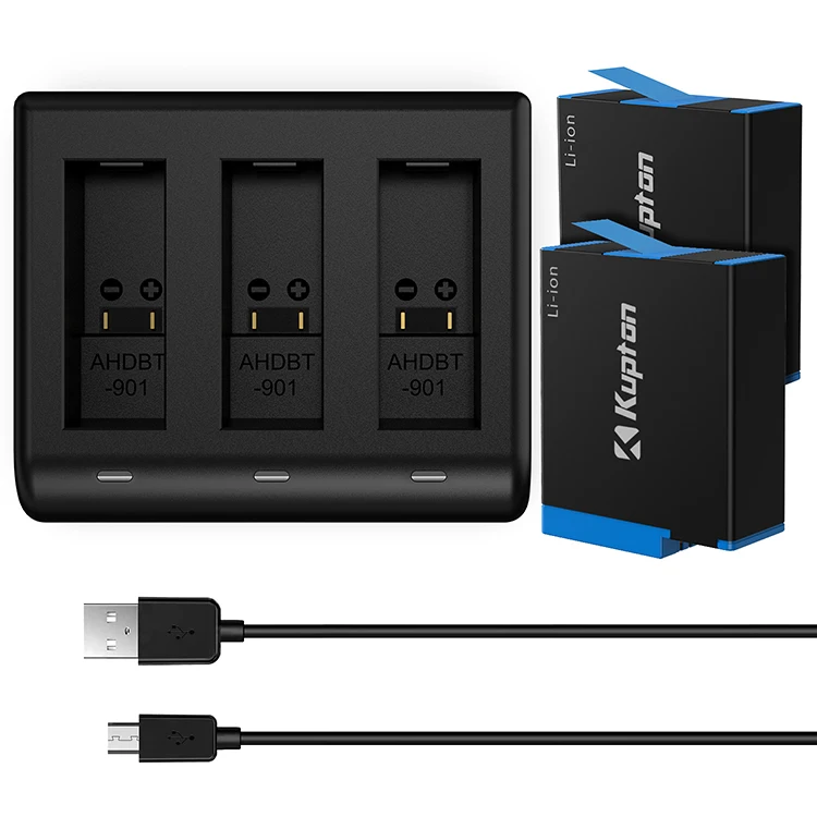 Принадлежности для камеры зарядное устройство с 3 usb-портами батарея заменой батареи USB зарядный кабель тройным солнечное GoPro