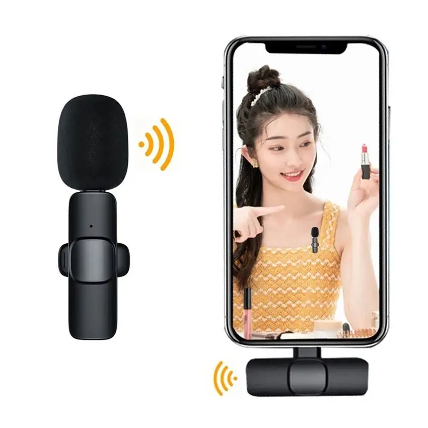 K1414 Wireless Microphone Portable Audio Video Recording Mic For Live Game Wireless Mobile Phone Camera