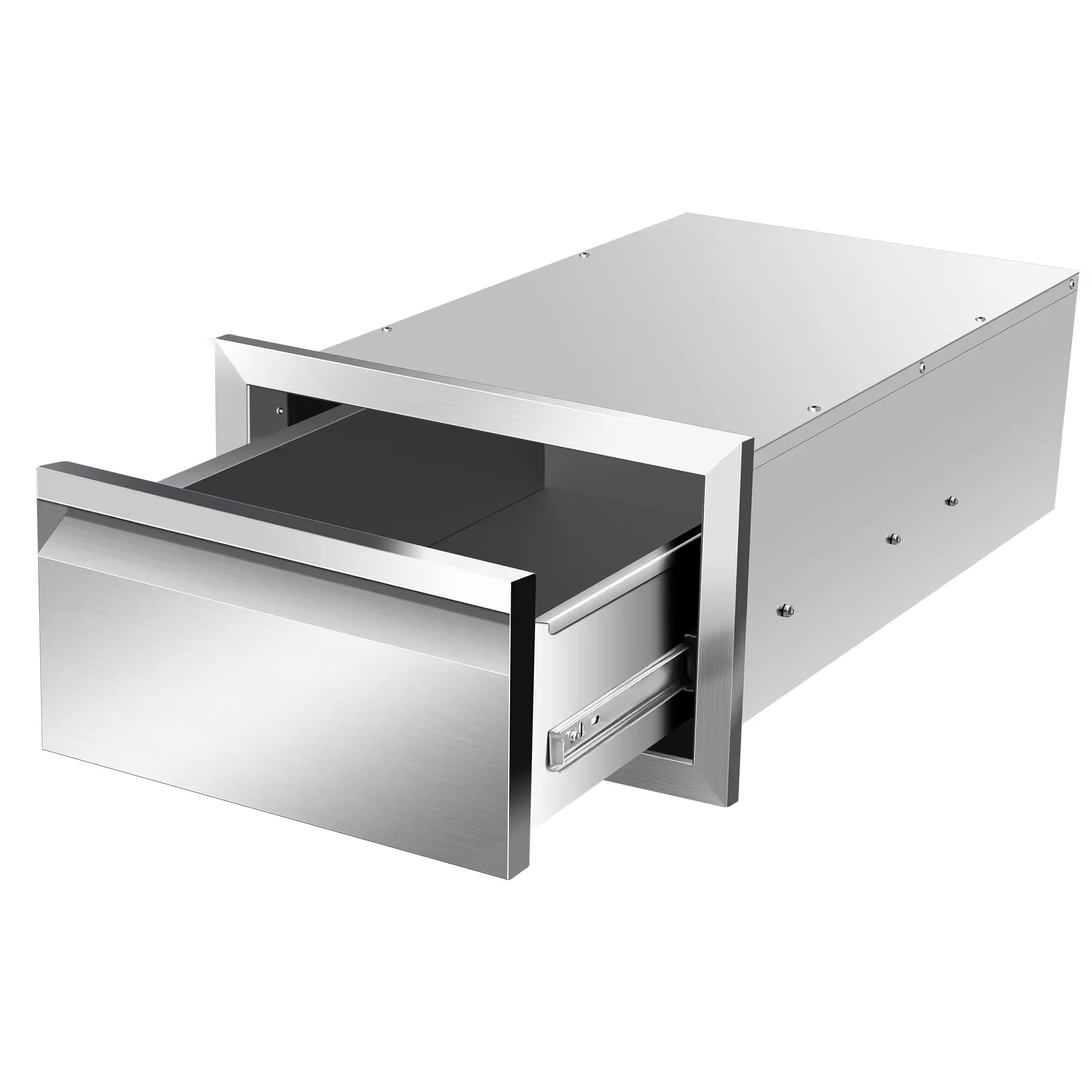 Outdoor Kitchen Stainless Steel Outdoor Bbq Kitchen Drawer Channel Single Drawer With Drawers for Kitchens