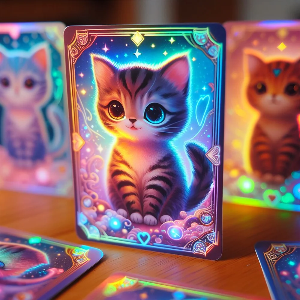 Manufacturer Custom 59*86mm holo cards foil trading card game printing