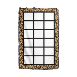 Double layer cow printed flannel moving chunky knit chunky knit blanket 280g printed crazy christmas holiday flannel blanket