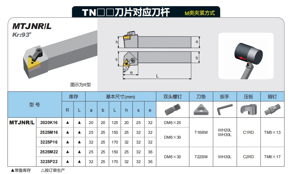 Turning holder cutter MTJNR/L  Lathe cutting tools TNMT