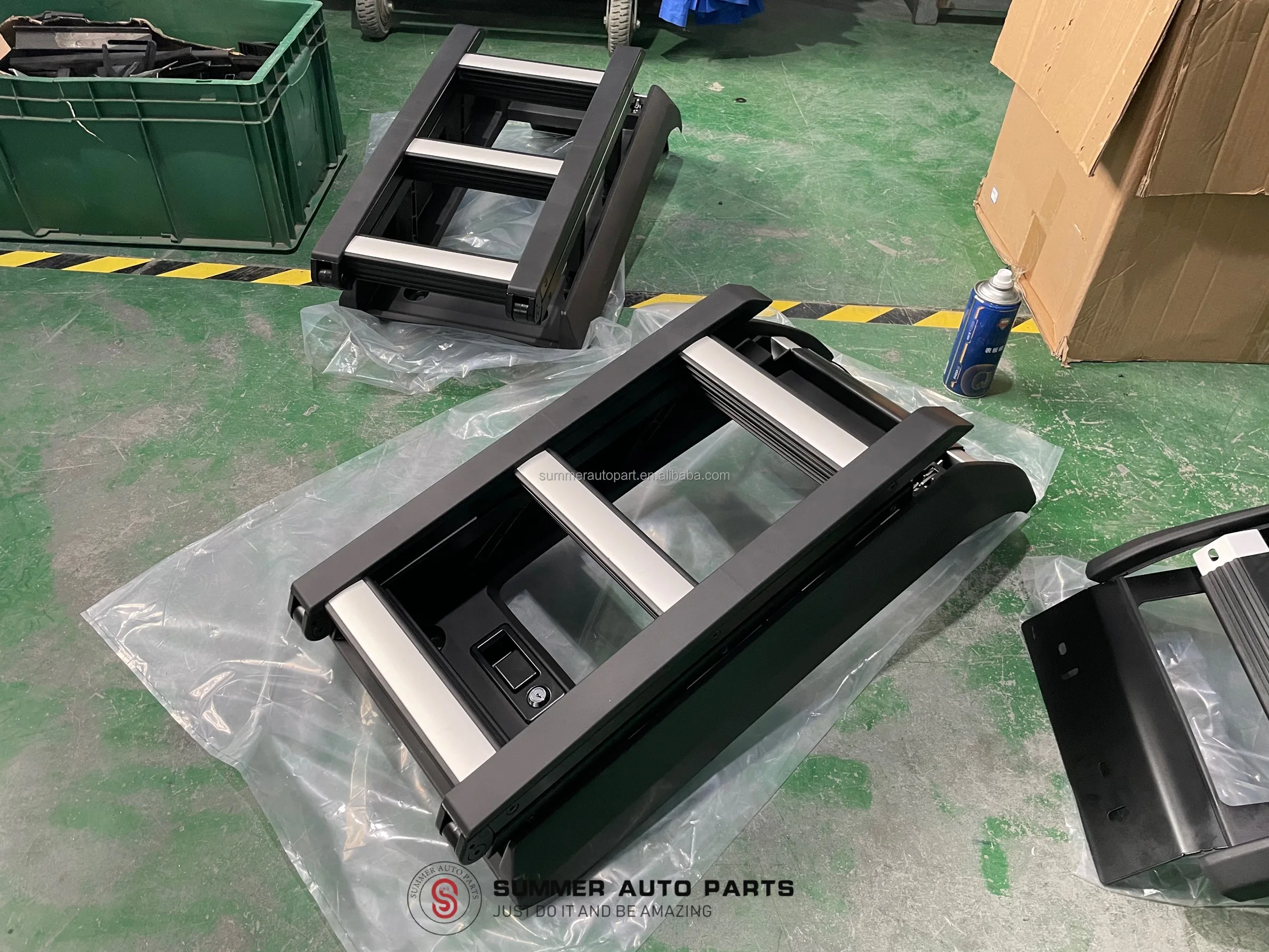 DEF4X4 Aluminum Car Foldable Lift Side Door Ladder for 2020 Land Rover Defender 90/110 For Tool Multifunctional