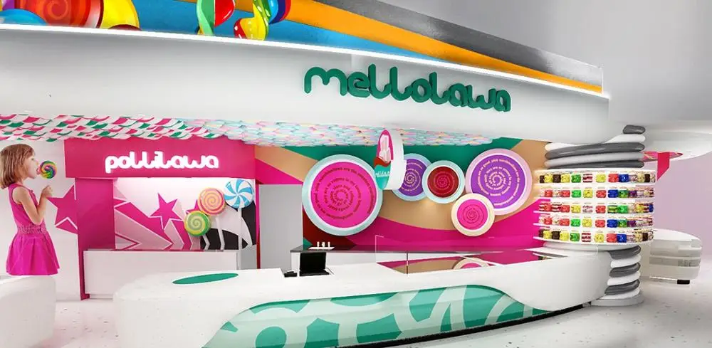 candy shop decoration Dessert Store Kiosk Popsicle Kiosk Drive Thru Coffee Shop