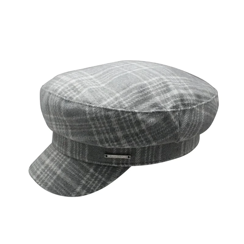 Factory Price Vintage Custom Grey Women Headwear Hat Wholesale Hat
