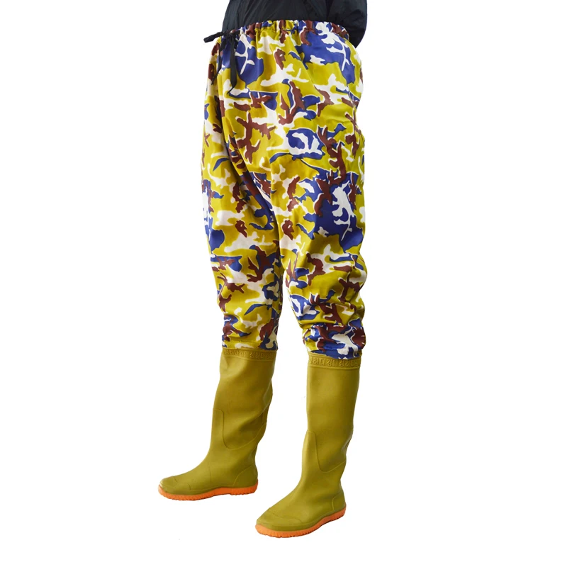 Fly Breathable Waterproof Hip Men Pvc Boots And Hunting Fishing Length Pants wader Waist High Waders