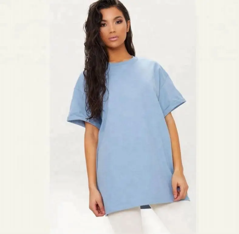 
Custom Apparel Oversized Boyfriend T Shirt Women Crew Neck Tee Shirts Blank Tall 