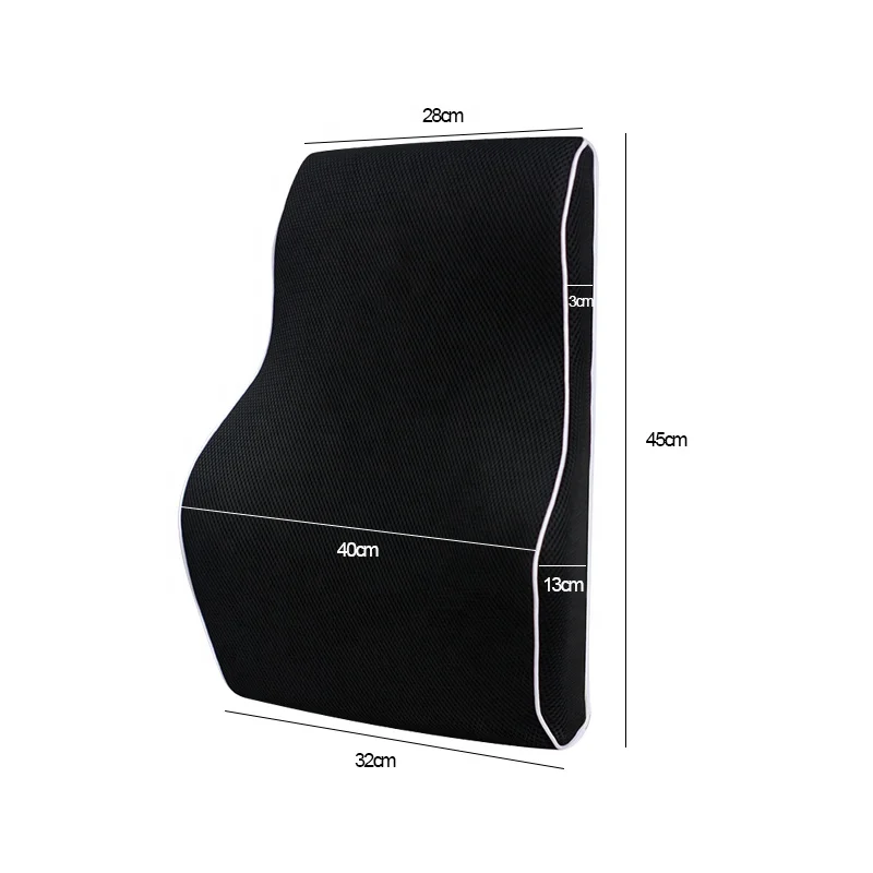 JYM Car Back Support Pillow Chair Cooling Gel Memory Foam Lumbar Pillow Back Support Car Seat For Lower Back Pain Relief