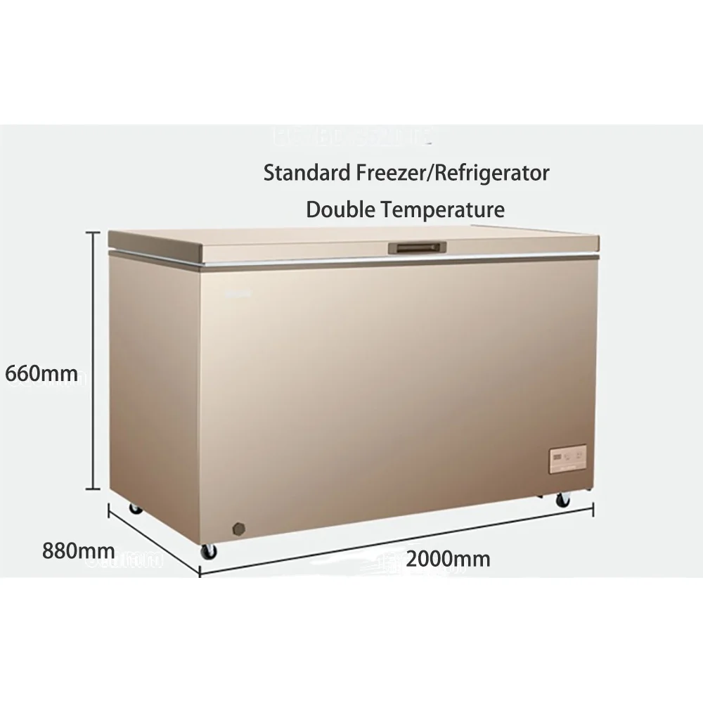 Good Quality Store Supermarket Ice Cream Freezer Refrigerator Commercial Deep Freezer Display Glass Door Deep Freezer