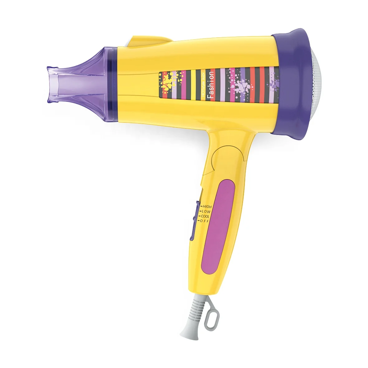 Дорожный фен для волос с горячим воздухом и прохладным воздухом, складная ручка, концентратор с двигателем постоянного тока, бытовой фен