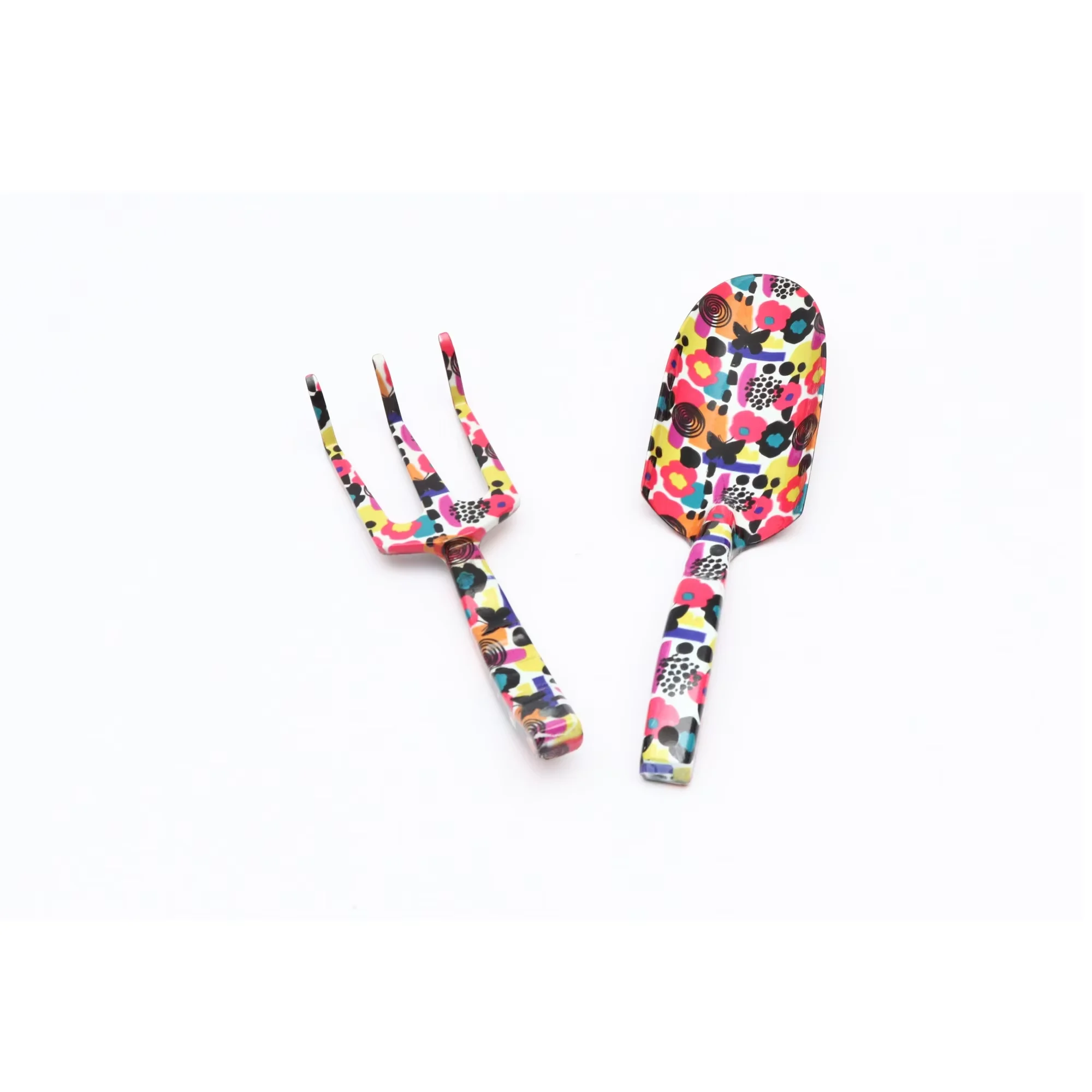 Plant Gardening Digging Tools Eco-Friendly Colorful Printed Garden Hand Tool Sets Soil Shovel Rake Fork For Potted Planting