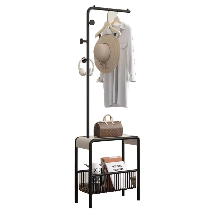 Corner standing coat rack bedroom vertical coat home hanging clothes storage clothes door mobile hanger coat stand