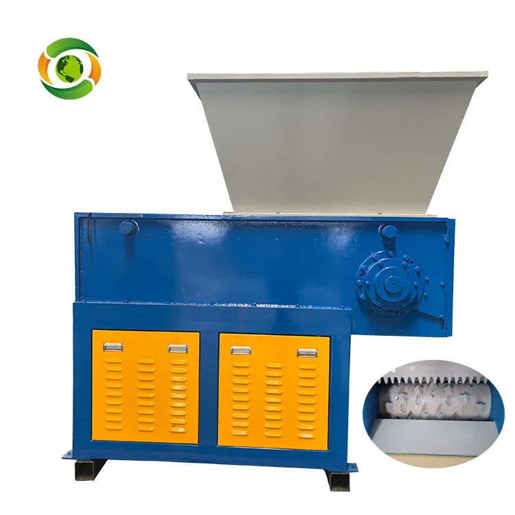 Single Shaft Plastic Shredder Single Shaft Shredding Machine PCB Boards Rubber Tires Shredder Machine For Sale