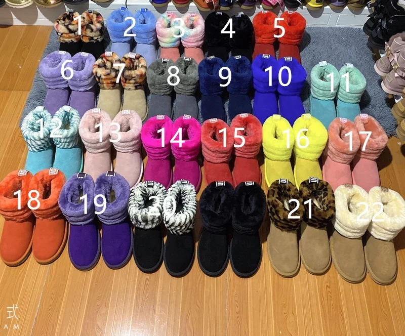 Лидер продаж, низкий минимальный заказ, модная трендовая австралийская шерстяная теплая детская женская обувь, угги, сапоги для женщин, зимние сапоги