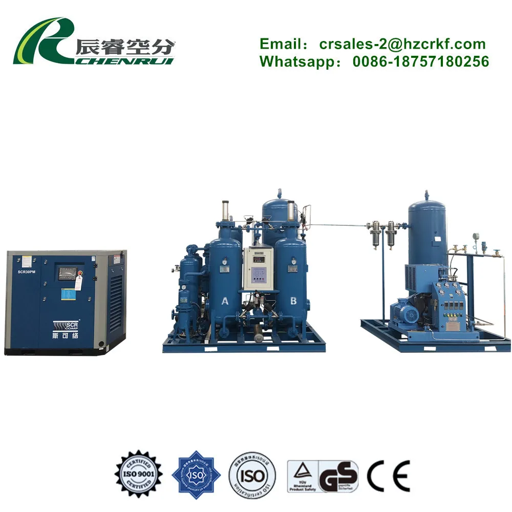 CHENRUI oxygen generator for water oxygen generator medical 98 oxygen plant manufactory