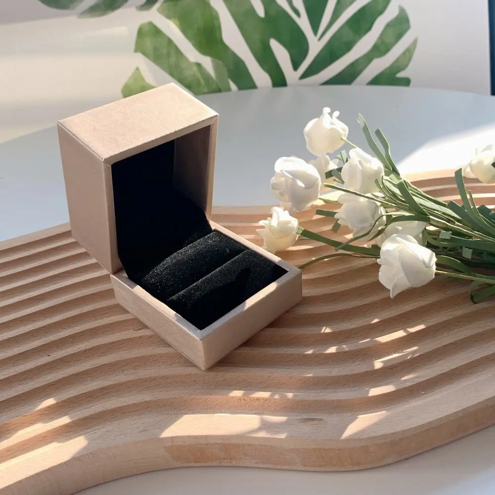 Dylam Fine Fashion Jewelry Packaging Accessories Box Nude Color Jewelry Ring Earring Bracelet Necklace Package Packaging Box