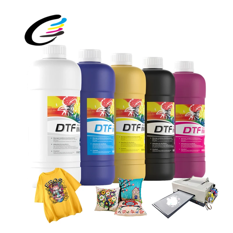Производство Fcolor 1 л краски CMYKWW DTF для струйных принтеров