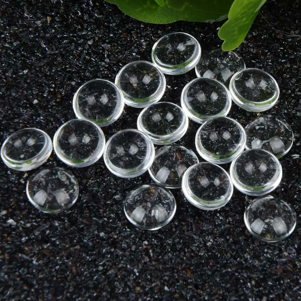 10mm Transparent  Round Clear Glass Domed Cabochons Accessories Jewelry