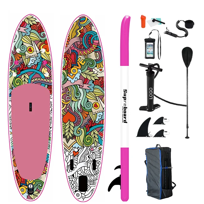 Warehouses drop stitch waterplay surfing kiteboards supboard inflatable stand up paddle board unisex paddle sup surfboard