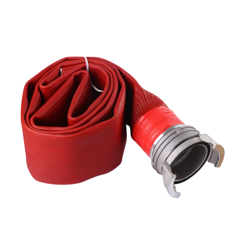 XHYXFire 6inch 8inch hot sale durable tpu pvc fire fighting truck hose gas oil foam delivery hose with nozzle