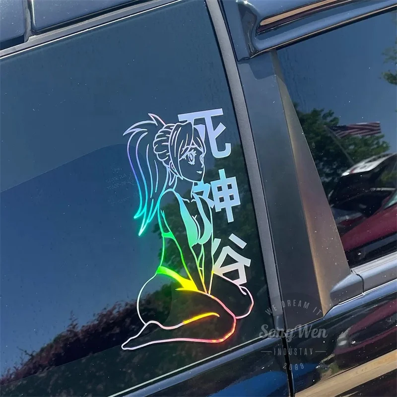 Waterproof UV Resistant Windshield Car Decals Vinyl Die Cut Car Window Stickers Custom Luxury 3 d Car Decals