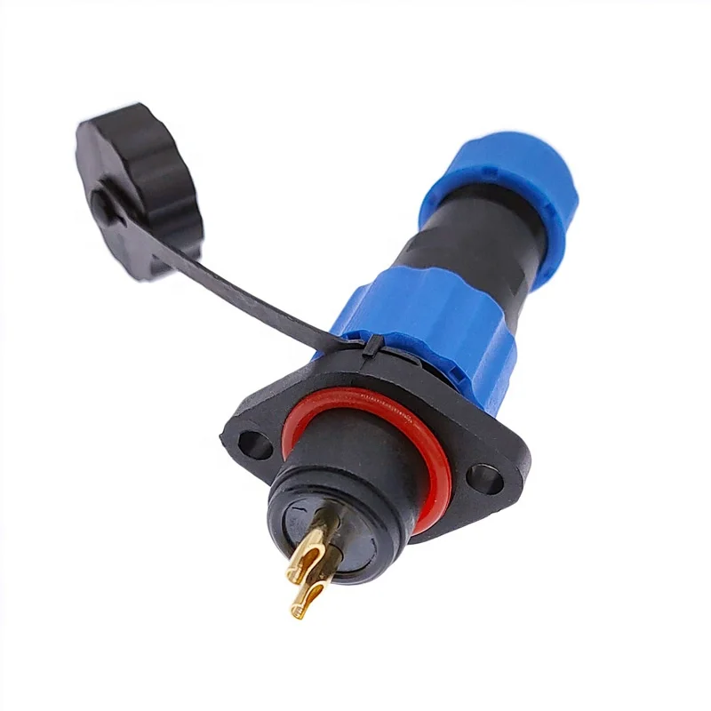 IP68 waterproof connector 1pin-7pin SP13 male&female aviation plug socket panel mount wire cable connector