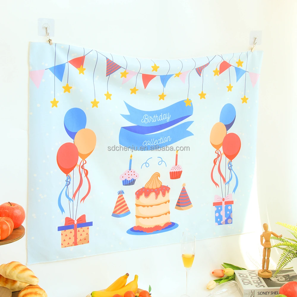 Kids Pajama Man Birthday Party Backdrop Banner Wall Hanging Photo Photography Backdrop Kids Superhero Party Decoration Supplies