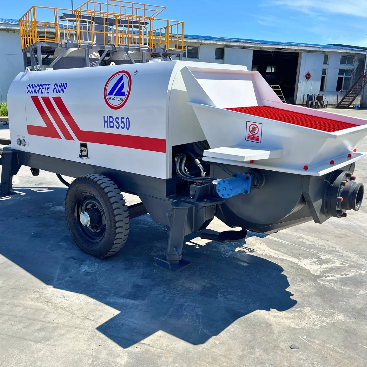 EPA certificate diesel engine concrete pump Hengyuan factory price on sale