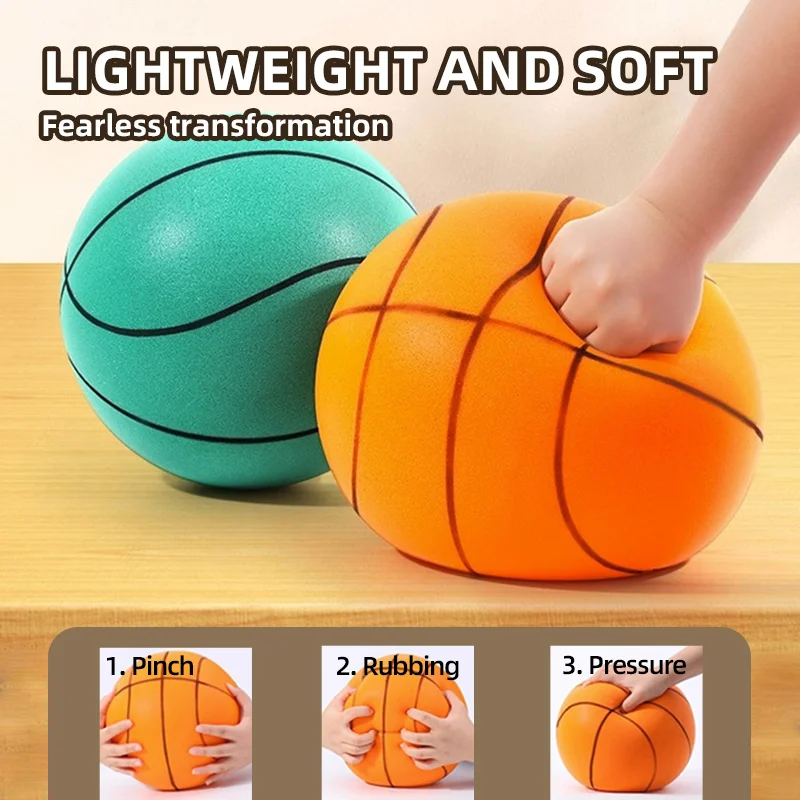 Silent Basketball Size 7 Indoor Quiet Foam Silent Dribbling Indoor Silent Ball Training Foam Balls Silent Bouncing Basketball