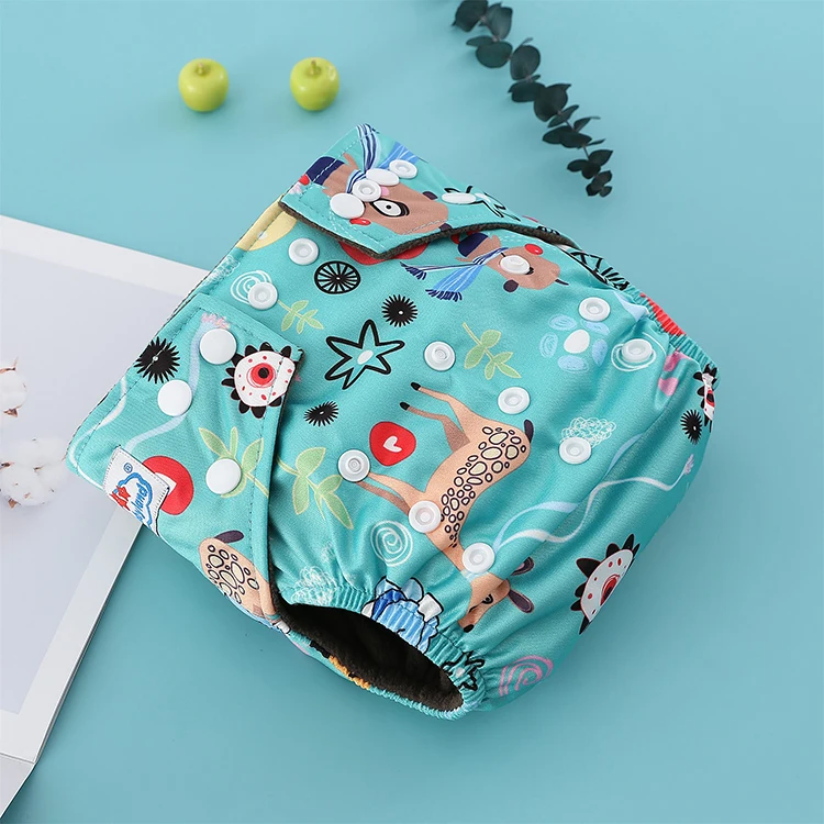 Washable Reusable Cloth Nappies Bamboo Eco Baby Diaper Bamboo Cloth Nappies