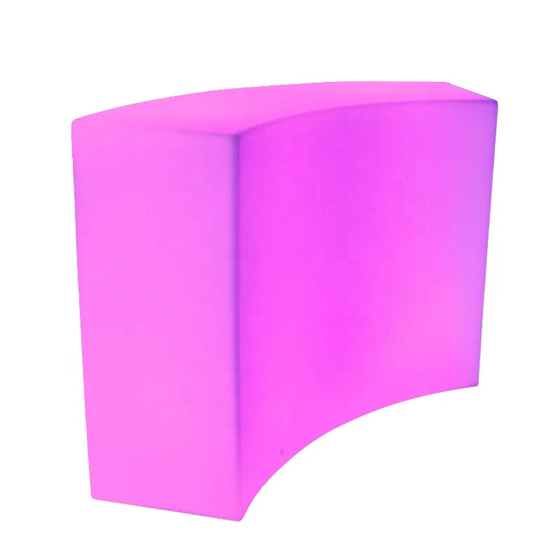 Оптовая продажа, водонепроницаемый светодиодный барный стол rgb с подсветкой, барная стойка с подсветкой