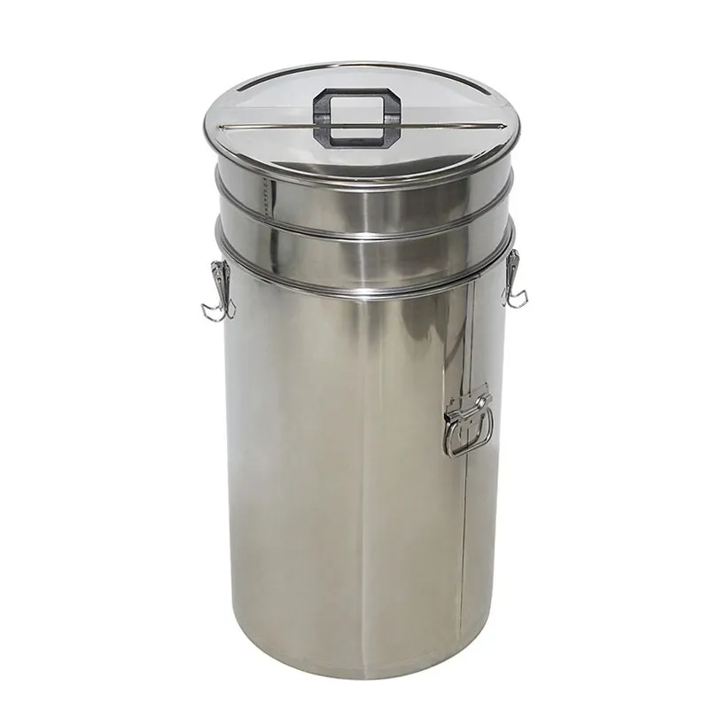 Beekeeping equipment supplies stainless steel honey tank with double honey strainer food grade barrel