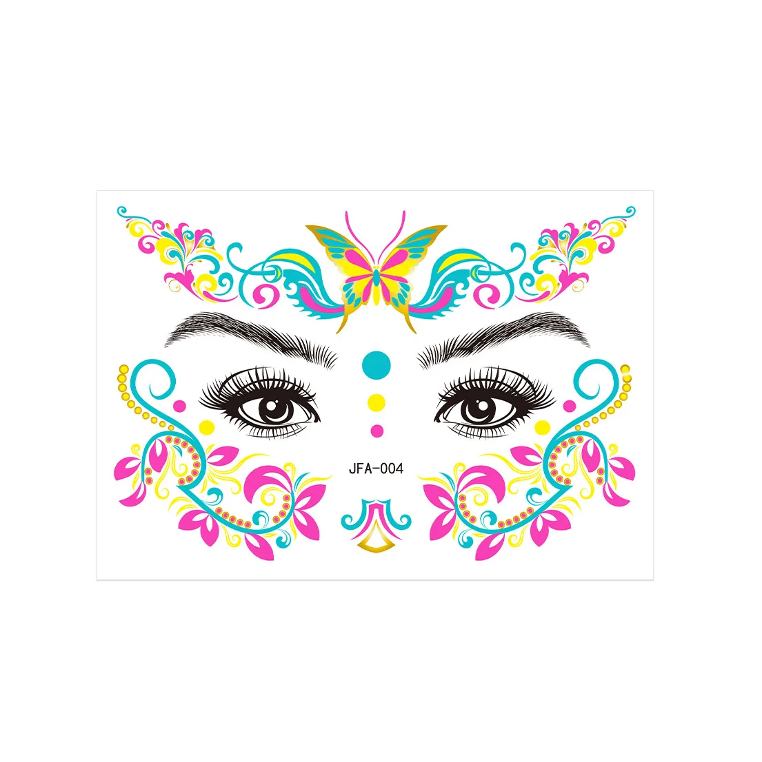 Festival party acrylic eye makeup jewel bindi face crystal stickers