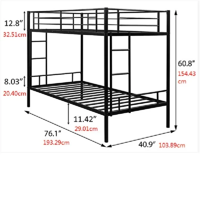 High Quality Custom Design Pictures OF Metal Double Decker Bed For Bedroom Metal Bunk Bed Adult