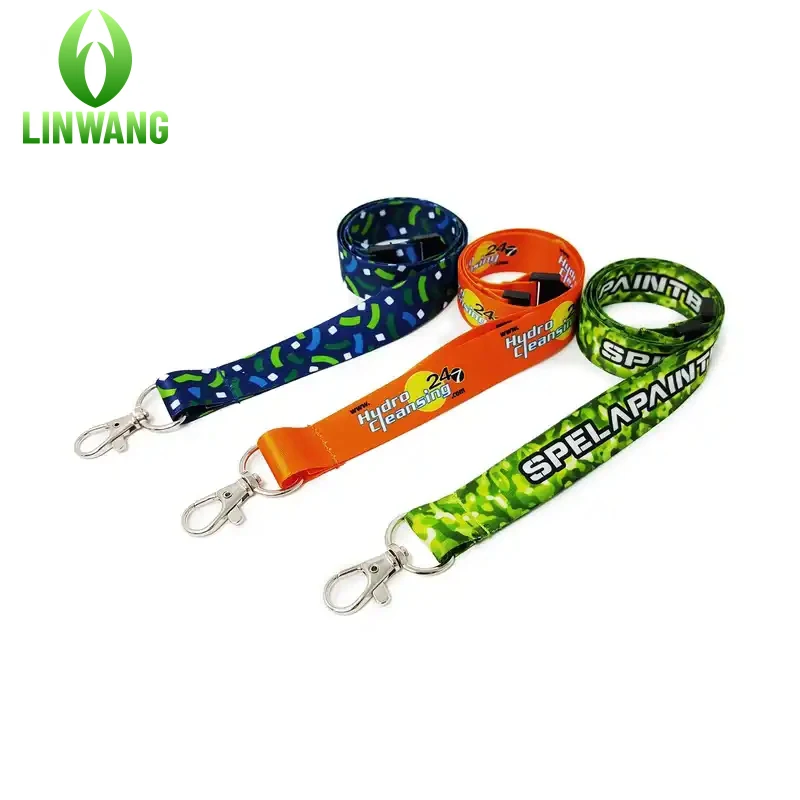Рекламные подарки Пользовательский логотип полноцветная сублимационная нить удостоверение личности полиэфир детский ключ мультяшный аниме телефонные ремешки с
