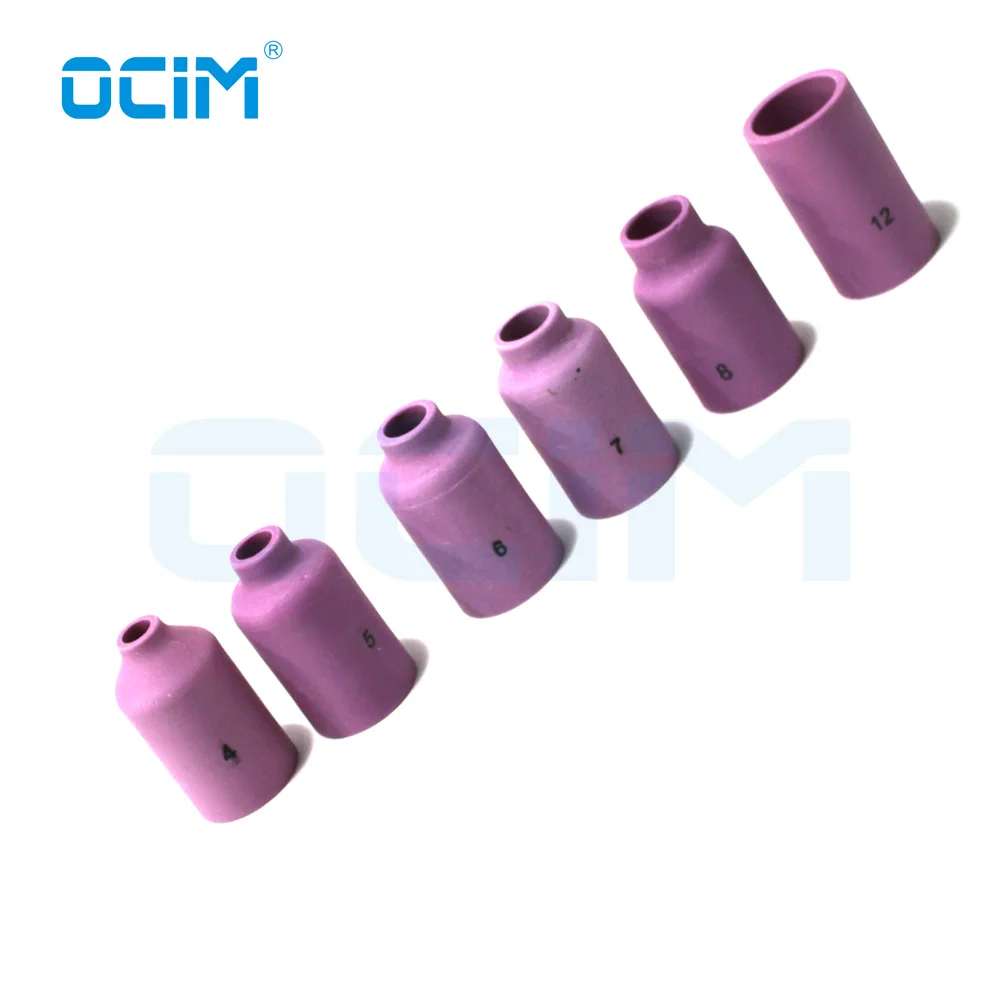  Комплект сварочных горелок 54N14 54N15 54N16 54N17 54N18 54N19 TIG с алюминиевой керамической газовой линзой для WP17 18